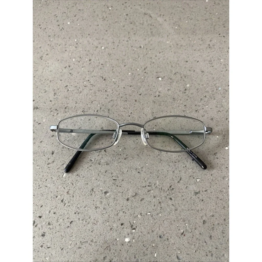Espirit ET9300 Eyeglasses Frames ONLY Black Youth Silver Flexhinge 44-17-125